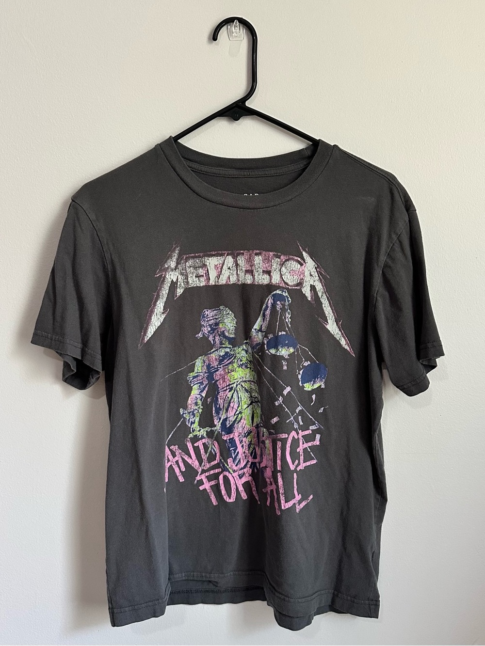 GAP Charcoal Gray Metallica Tee